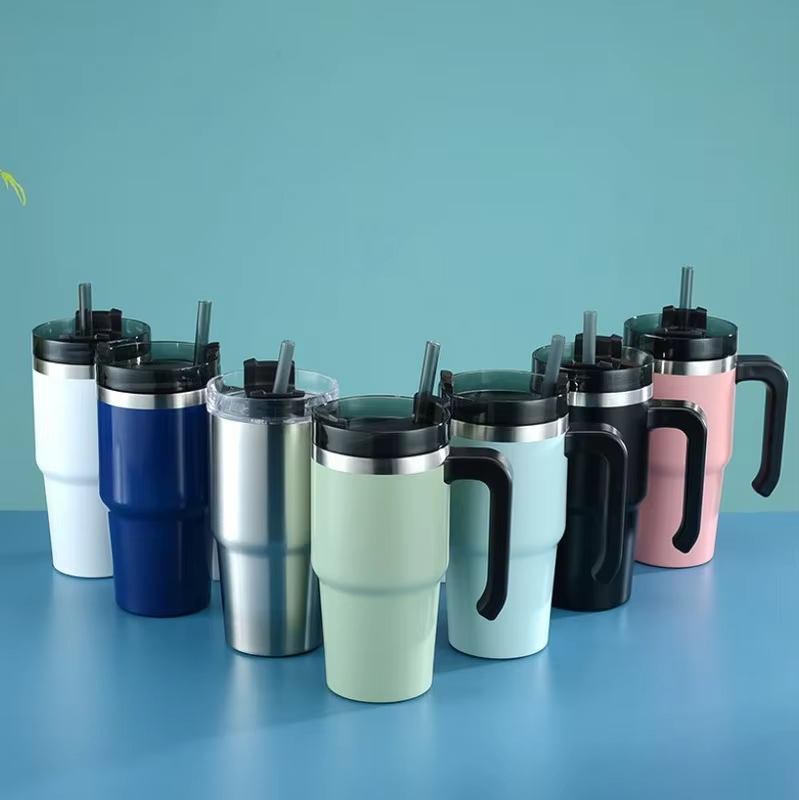 steel tumbler with lid