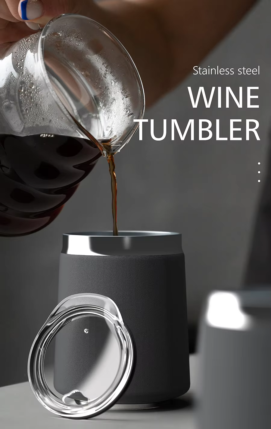 custom logo wine tumbler
