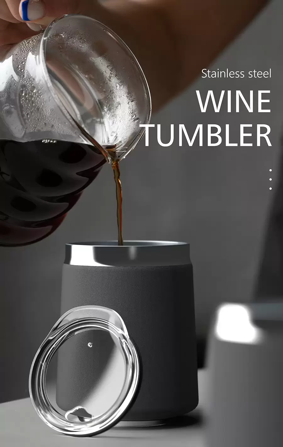 custom logo wine tumbler