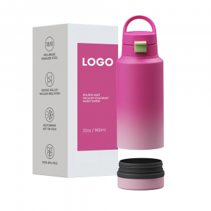 stainless steel water bottle with storage