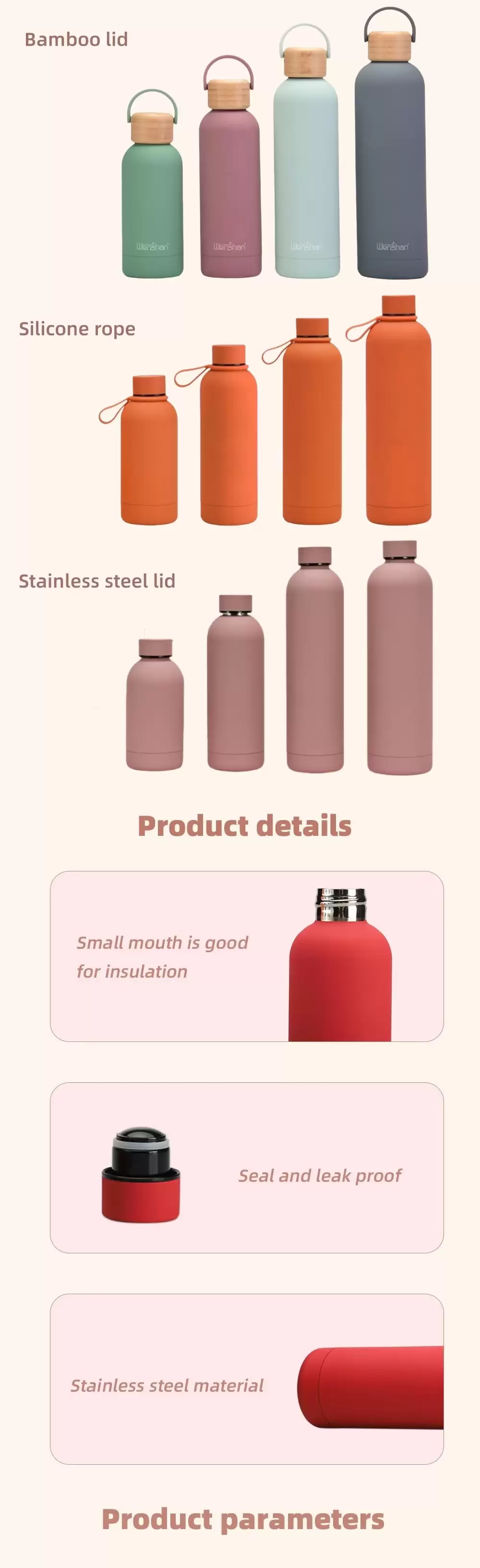 wholesale stainless steel water bottles