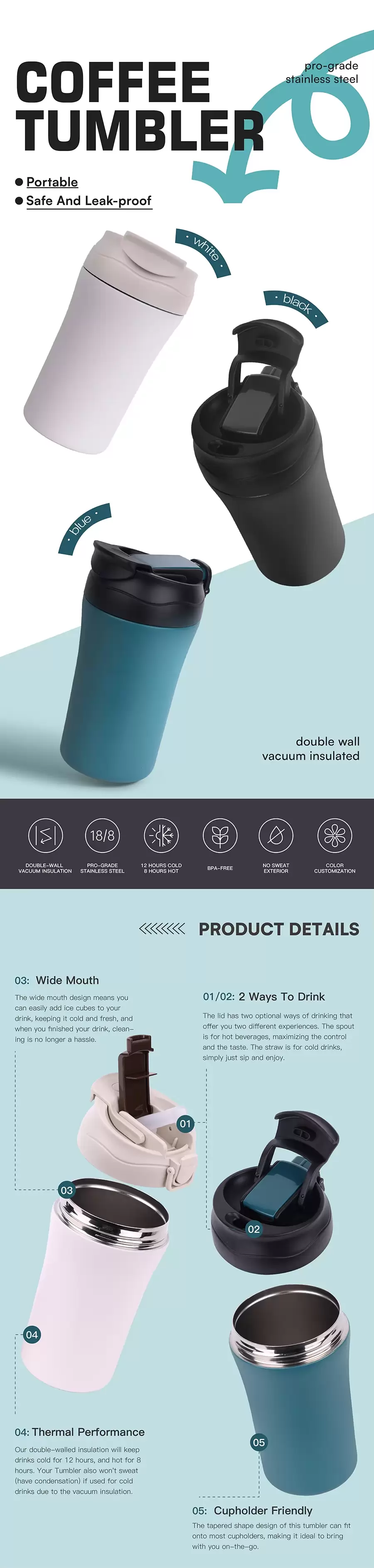 coffee tumbler with logo