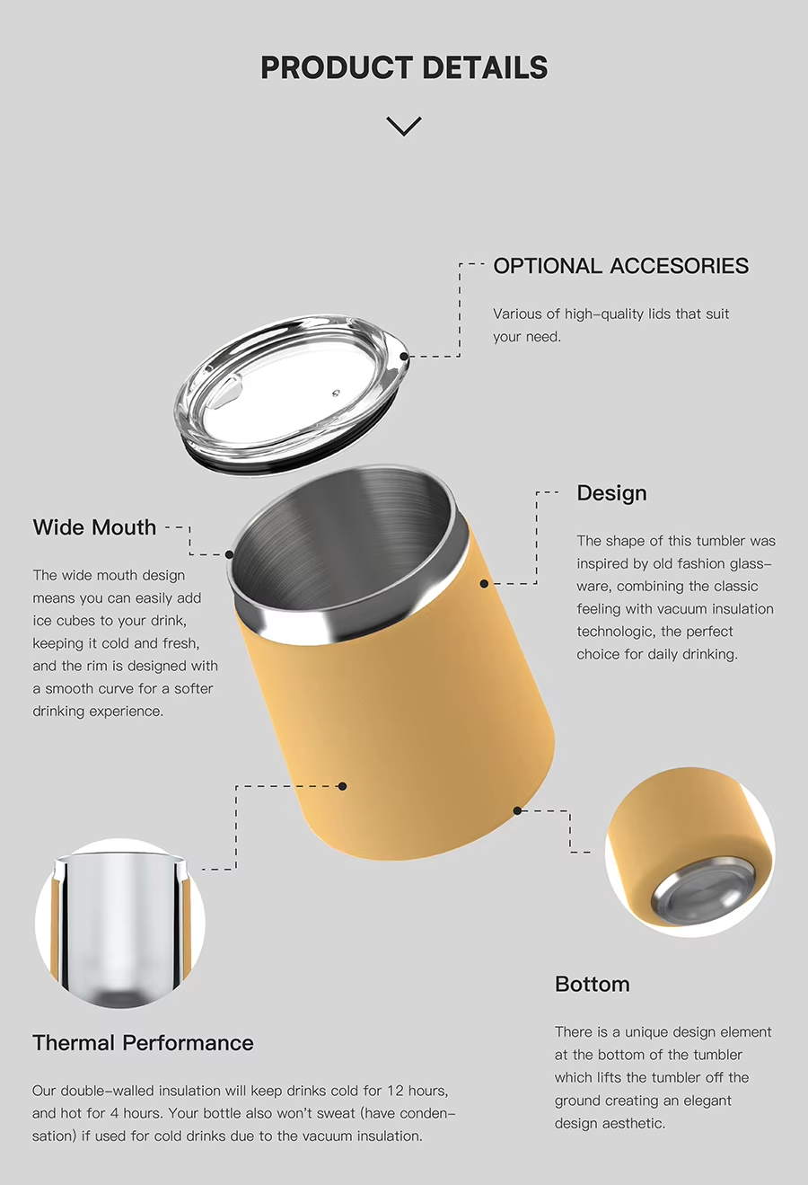 custom logo wine tumbler
