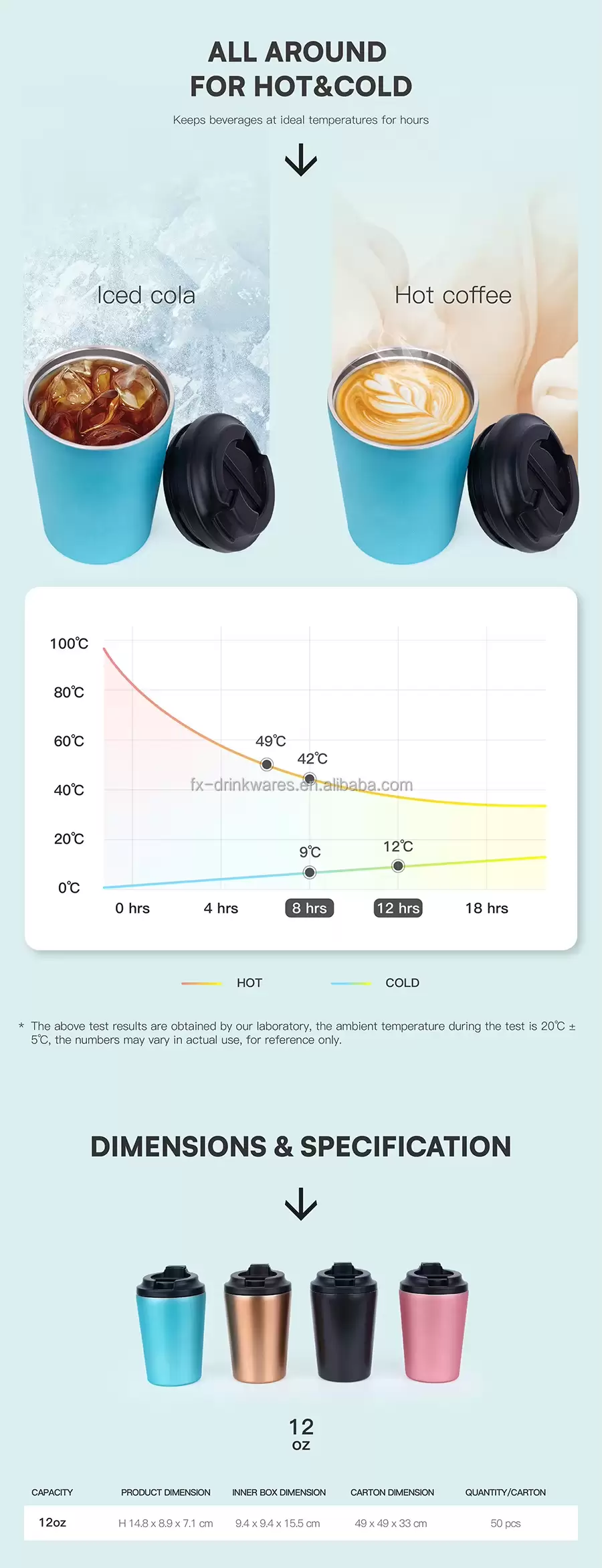 custom logo coffee tumbler