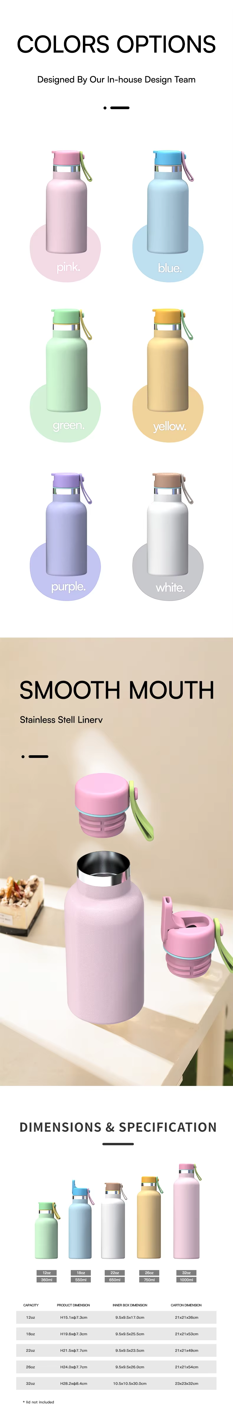 customized thermal water bottle