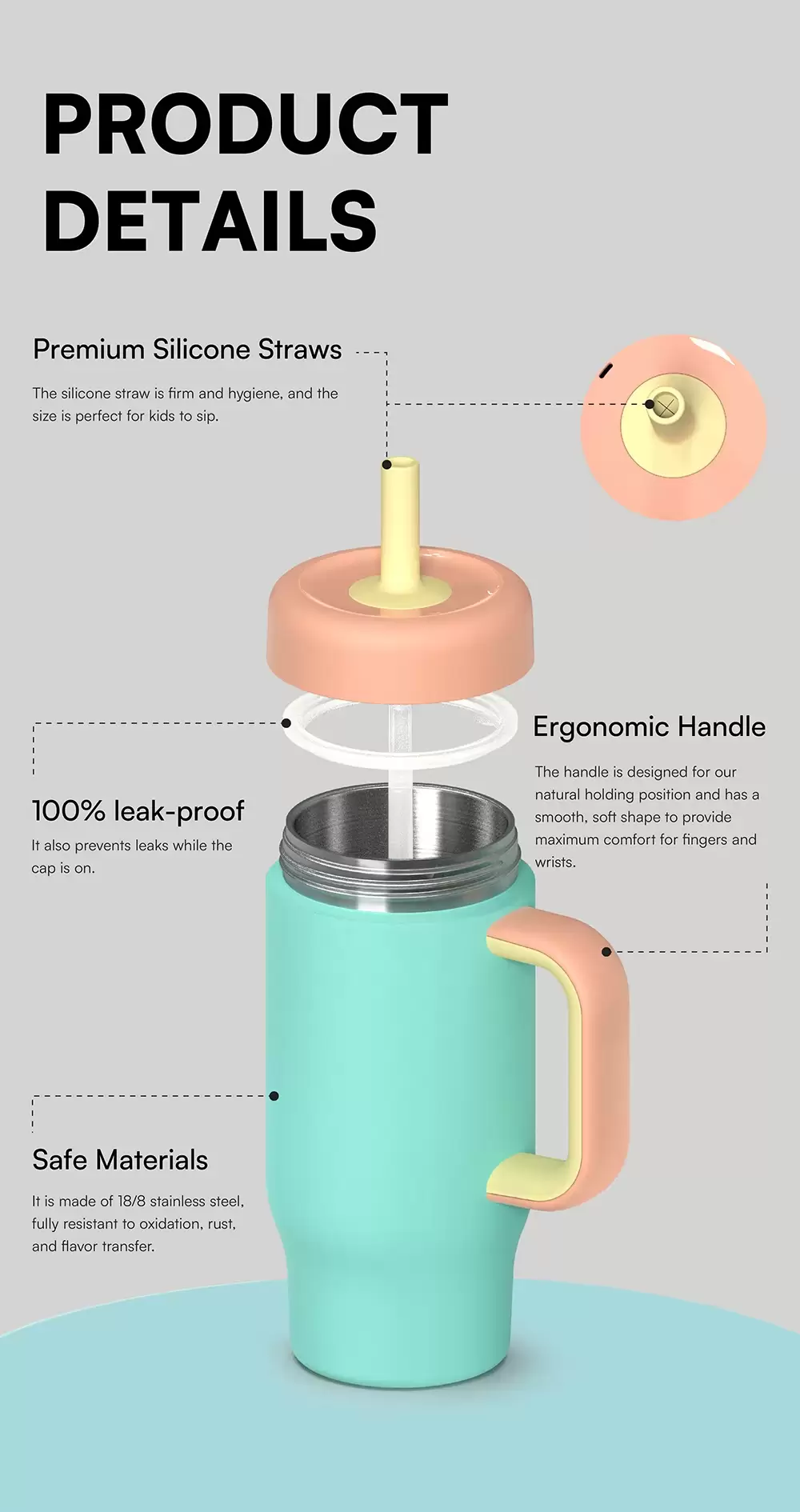 childrens water bottle with straw