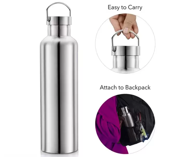 wide mouth stainless steel water bottle