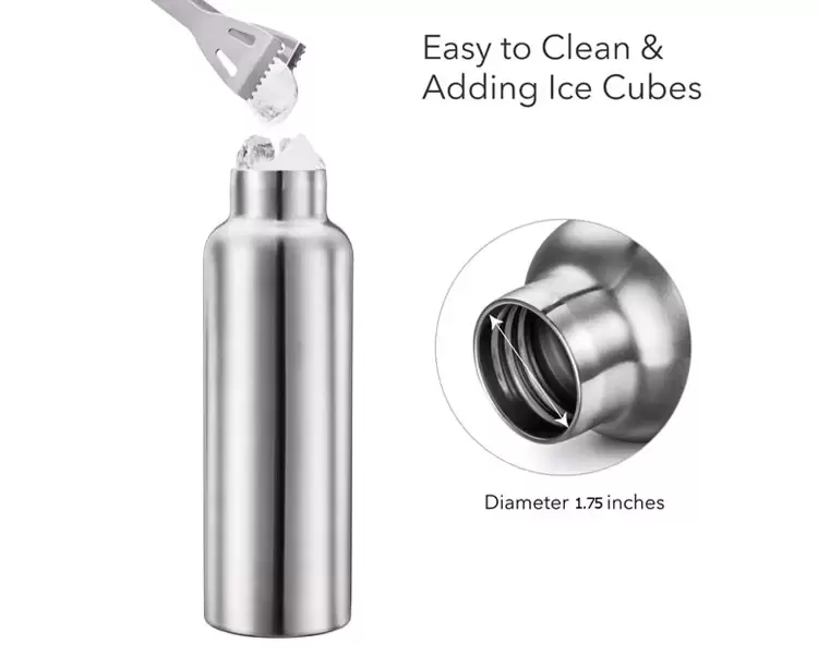 wide mouth stainless steel water bottle
