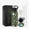 stainless steel water bottle with storage,insulated water bottle with compartment,reusable water bottle with storage,BPA-free stainless steel bottle
