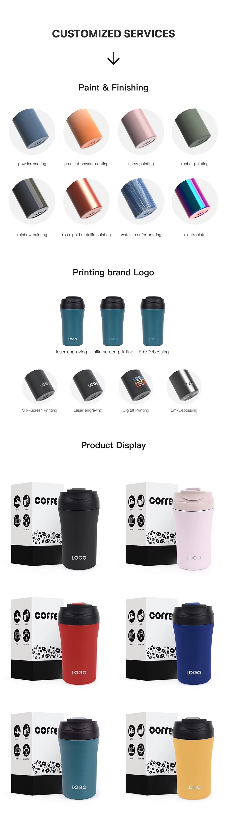 coffee tumbler with logo