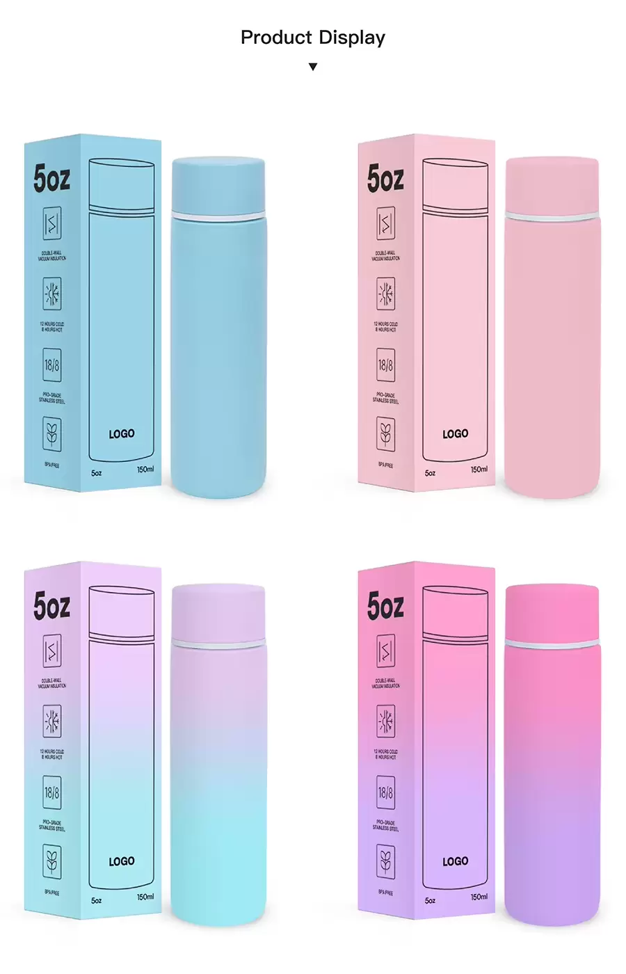 mini stainless steel water bottle