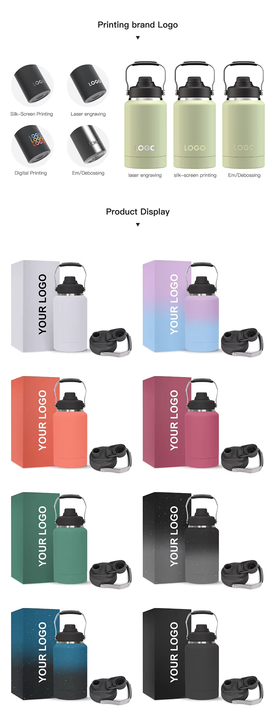 insulated water bottle with storage
