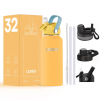 stainless steel water bottle with storage,insulated water bottle with compartment,reusable water bottle with storage,BPA-free stainless steel bottle