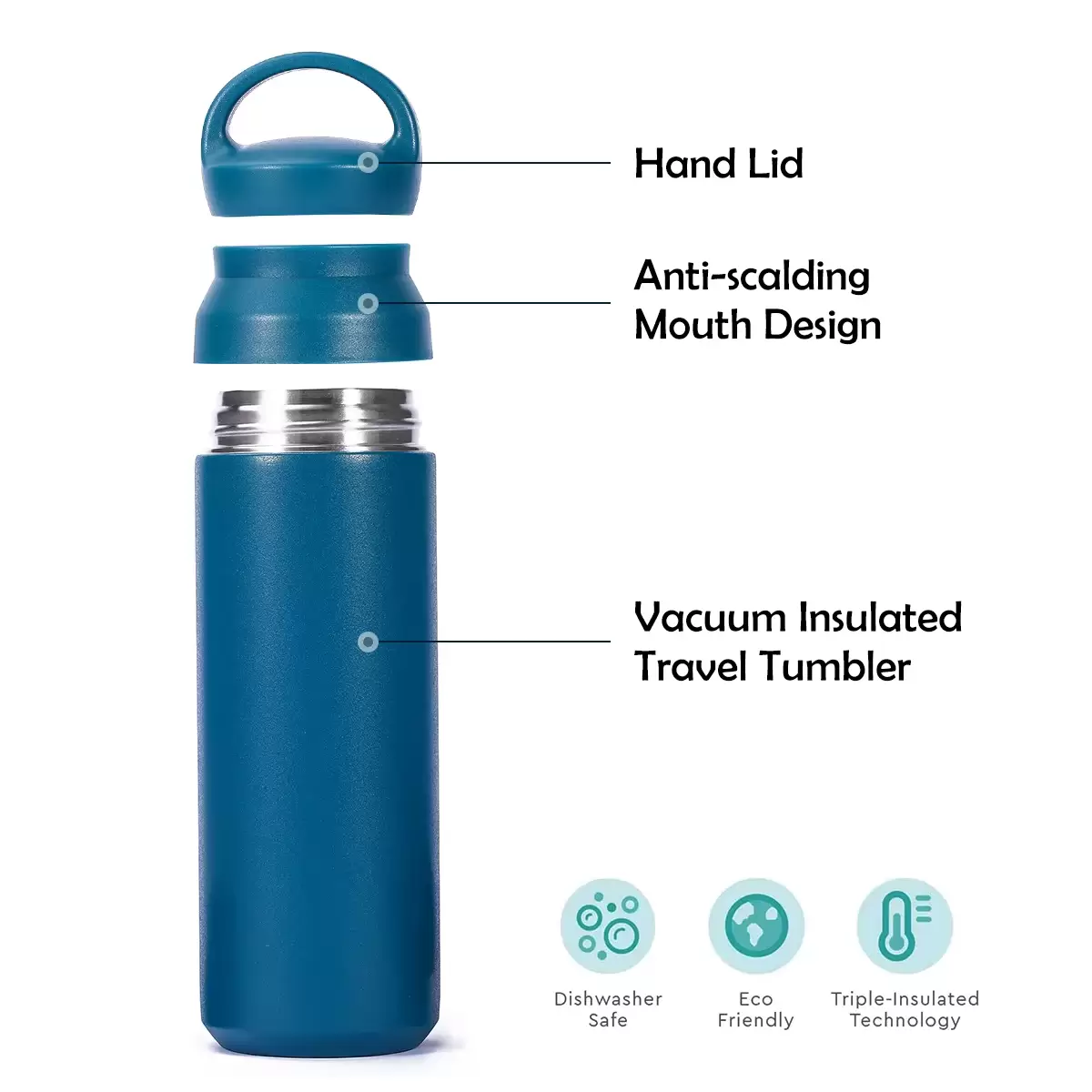 stainless steel sports water bottle