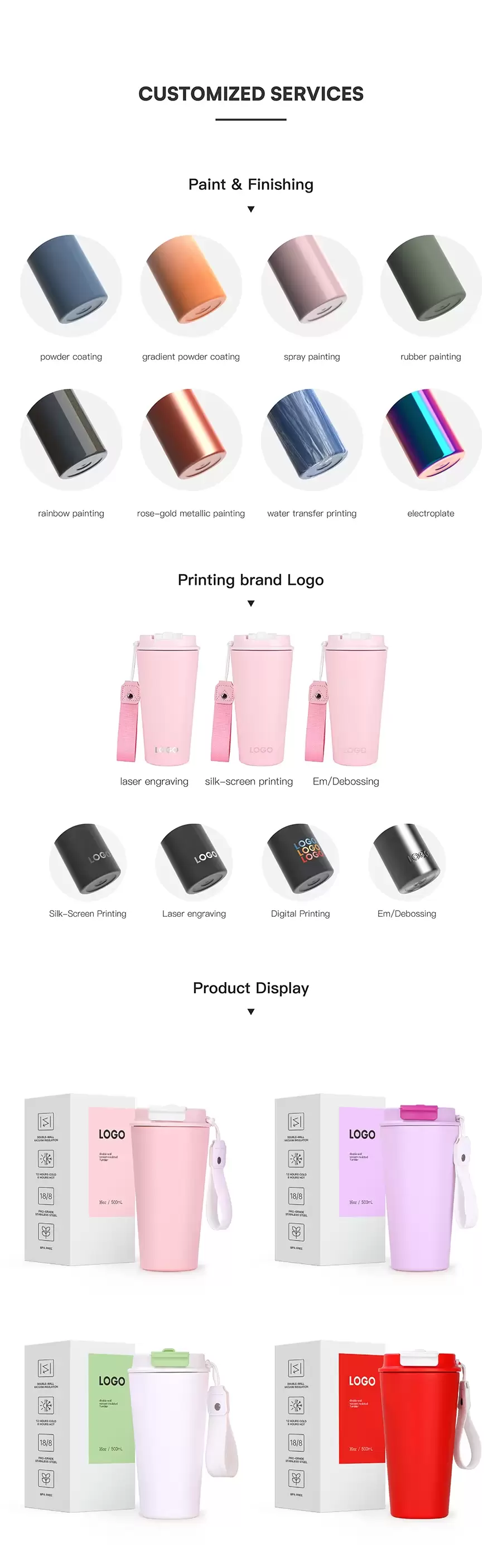 定制隔热咖啡杯