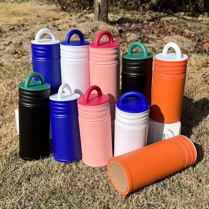 color travel sport water bottle with storage