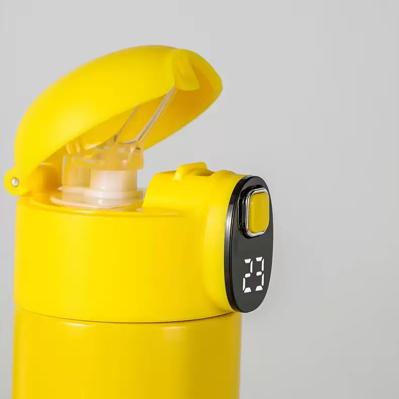 thermos water bottle with temperature display