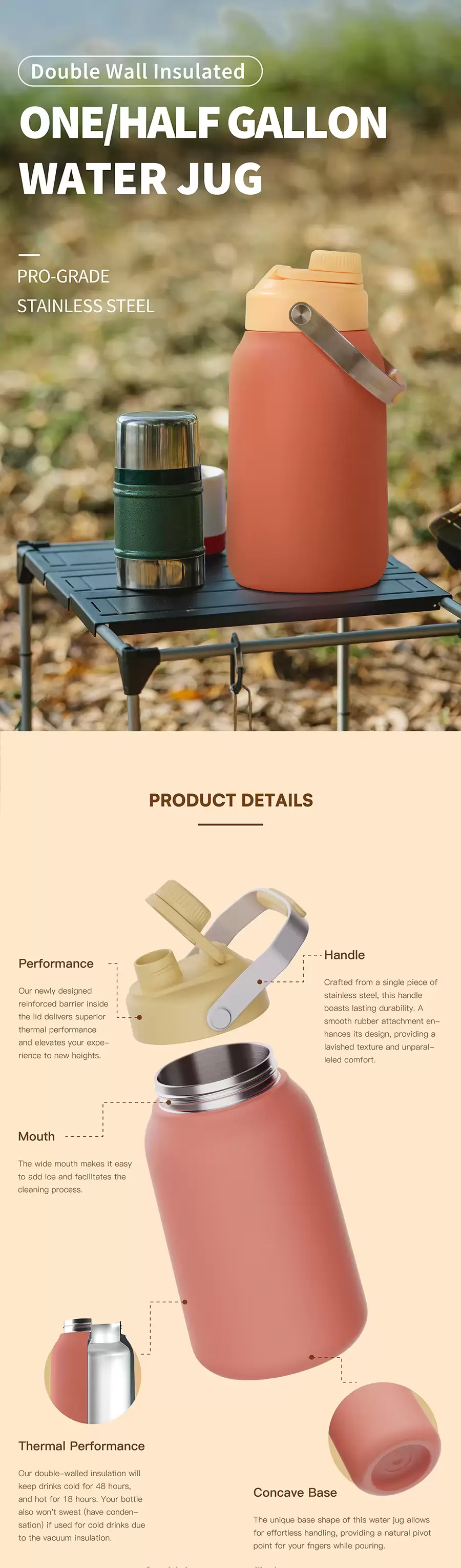 stainless steel insulated water bottle