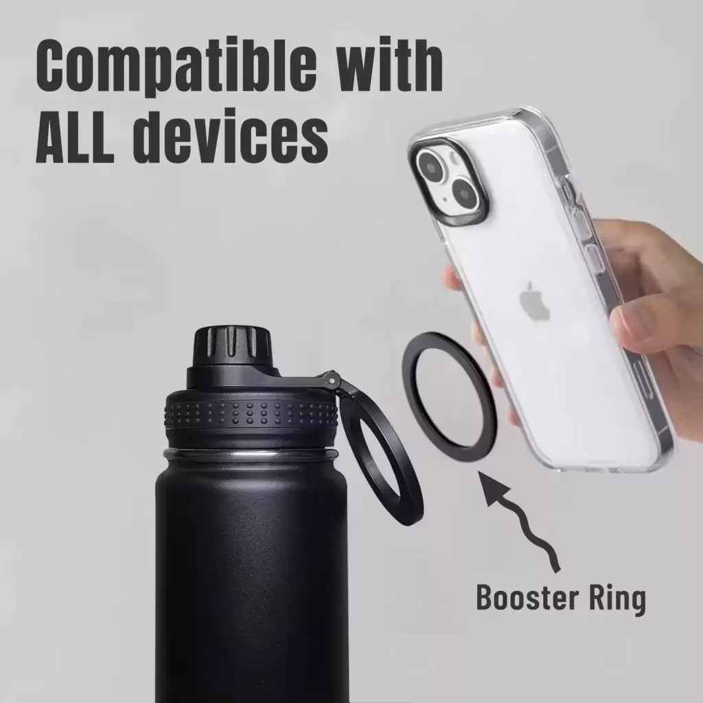 magnetic cell phone holder gym water bottle