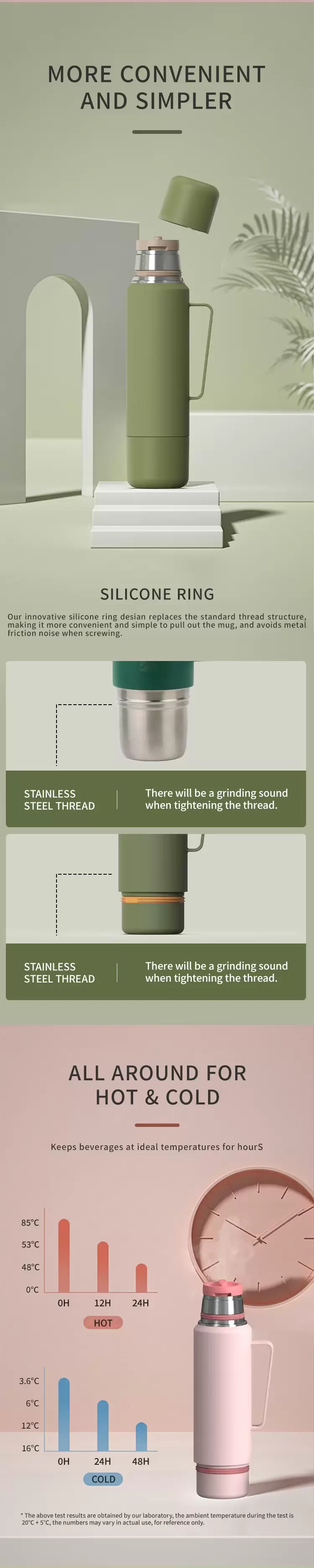 insulated water bottle with handle