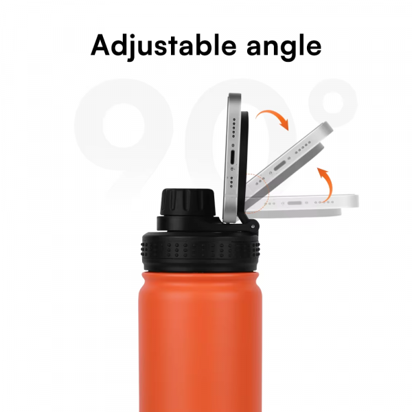 MagSafe water bottle,smart water bottle,stainless steel MagSafe bottle,insulated MagSafe bottle,reusable MagSafe water bottle,leak-proof MagSafe bottle,tech water bottle.
