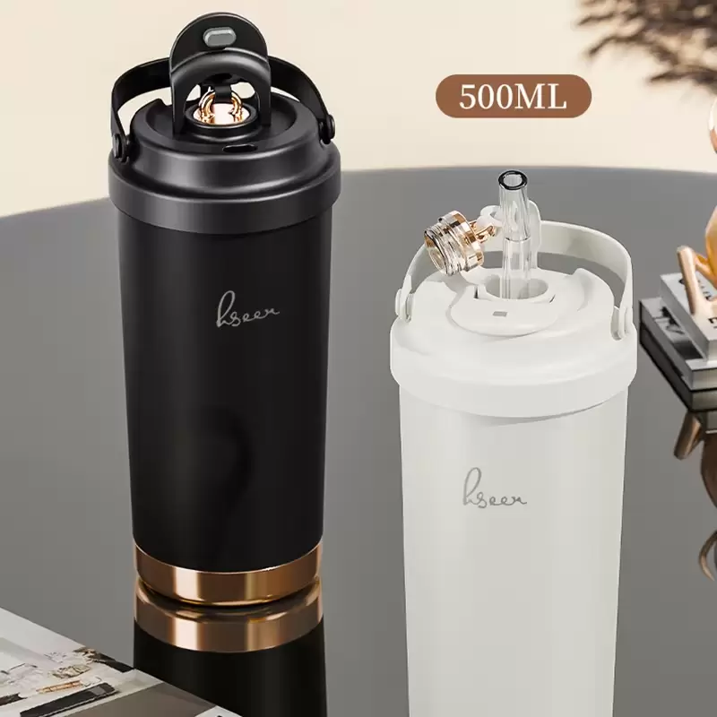 coffee tumbler with straw