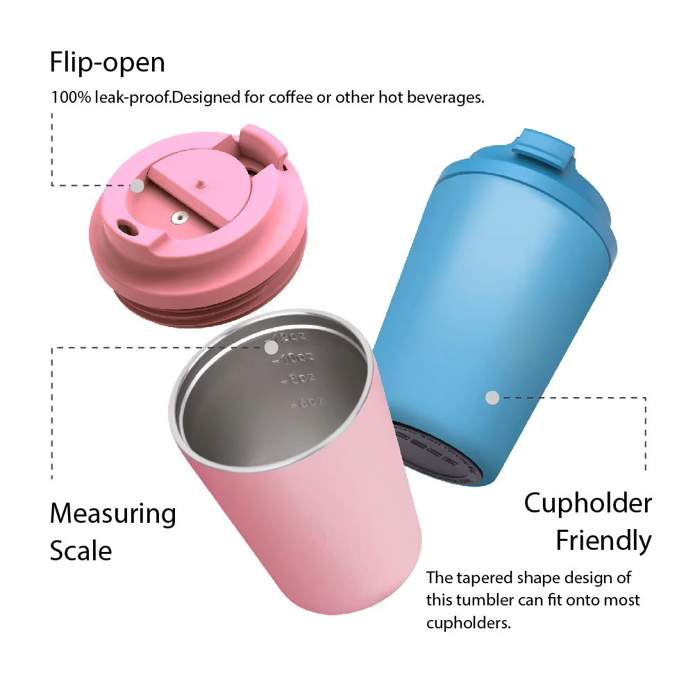 stainless steel vacuum coffee mug