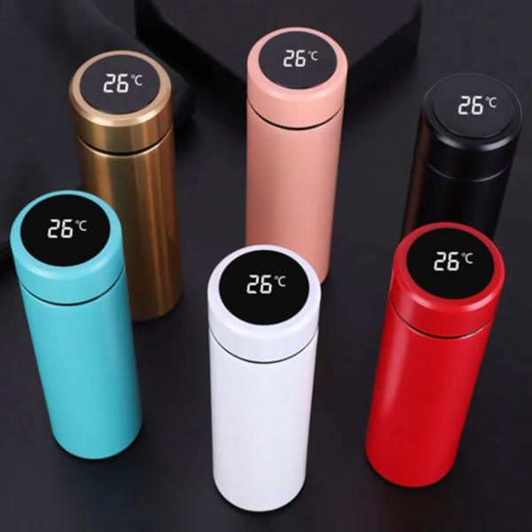 プライベートラベル ステンレス製スマート水筒（LCD温度表示付き）