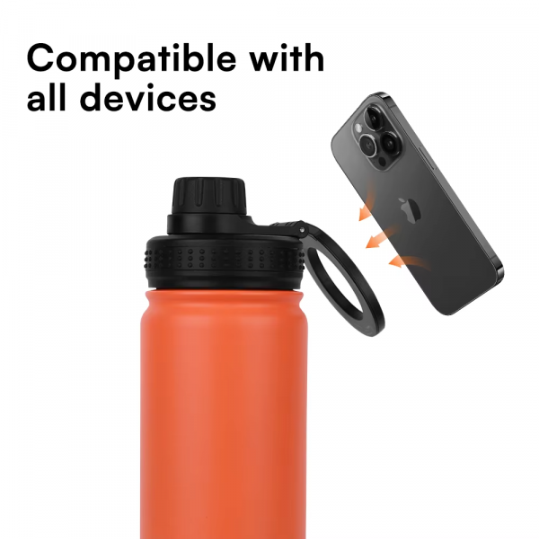 MagSafe water bottle,smart water bottle,stainless steel MagSafe bottle,insulated MagSafe bottle,reusable MagSafe water bottle,leak-proof MagSafe bottle,tech water bottle.