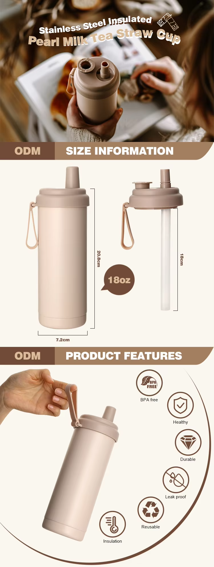 stainless steel milk tea tumbler