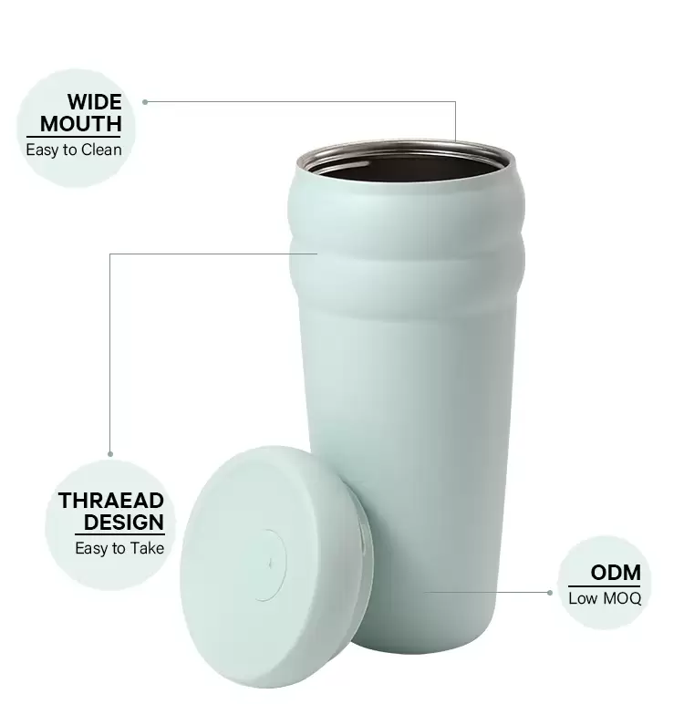 stainless steel direct drinking coffee tumblers