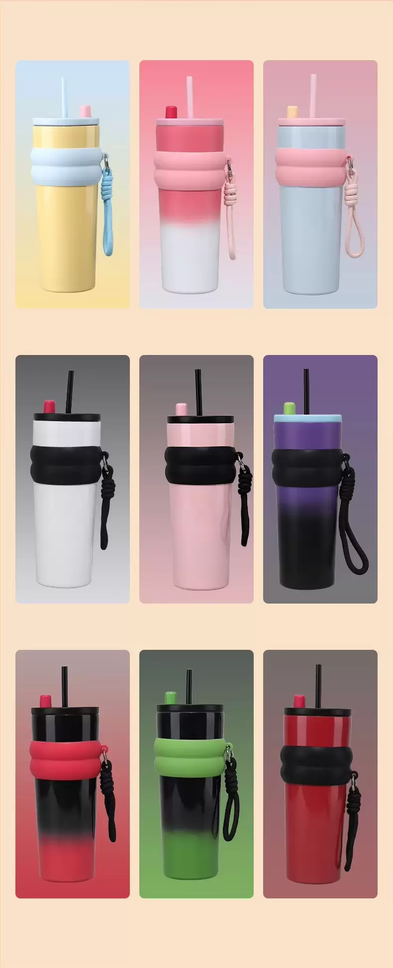 custom cute stainless steel tumblers